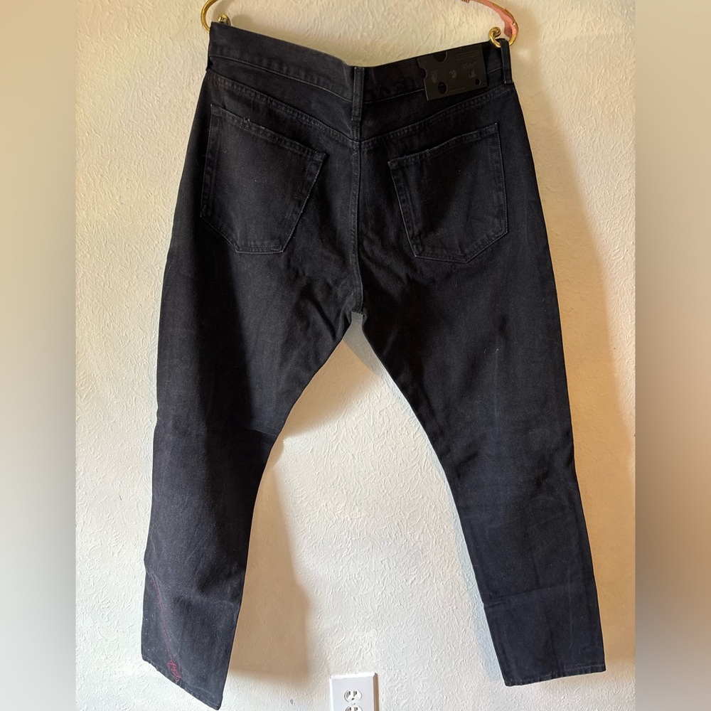 Off White Men's Black Jeans‎ nwot - Picture 6 of 7